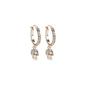 Alexander Mcqueen Skull Hoop Earrings - WOMEN ACCESSORIES - Alexander Mcqueen - T.Luxy