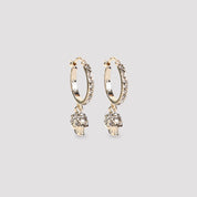 Alexander Mcqueen Skull Hoop Earrings - WOMEN ACCESSORIES - Alexander Mcqueen - T.Luxy