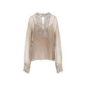 Ermanno Scervino Blouse - Brown | d668e121687d7d82b9e724b4e54e418f2767652c