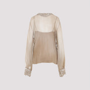 Ermanno Scervino Blouse - Brown | 737eb6158787b1fd785bf26d0eb033a107af6433