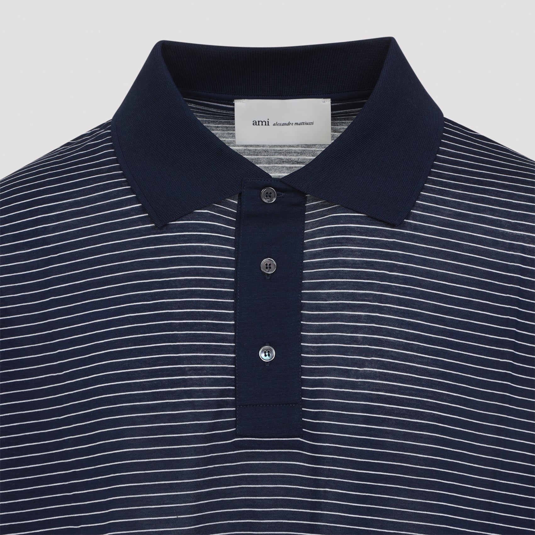 Ami Striped Boxy Fit Polo - MEN CLOTHING - Ami Paris - T.Luxy