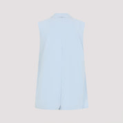 Sportmax Gilet - Blue | d7990e0da23dfdc45712e4e5c8d277c772568e00