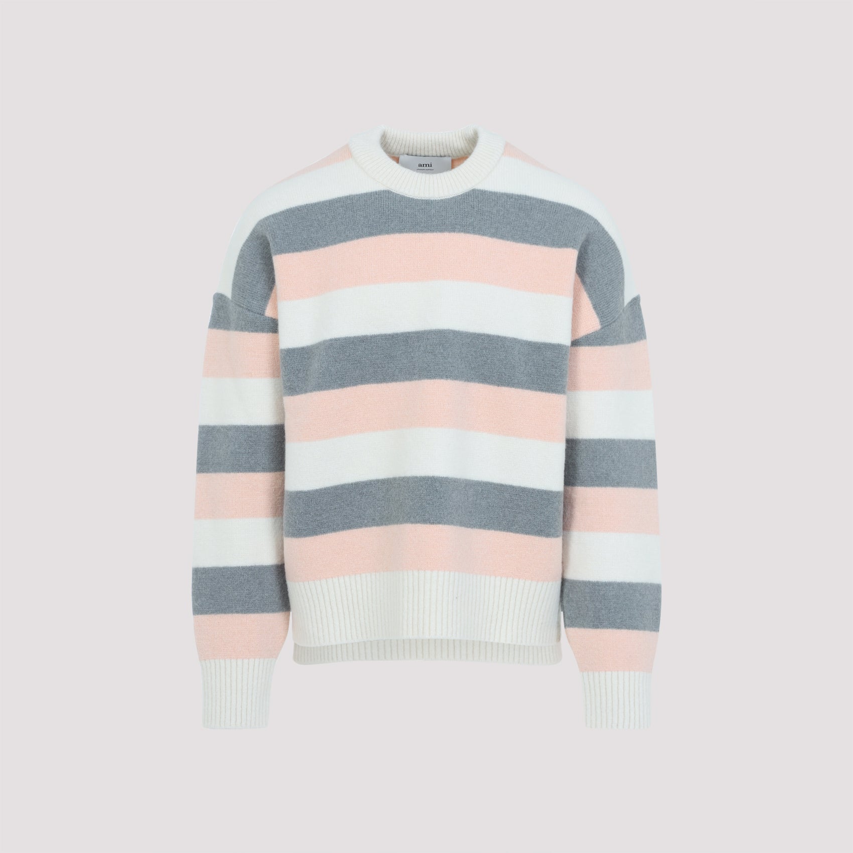 Ami Striped Crewneck Sweater - MEN CLOTHING - Ami Paris - T.Luxy