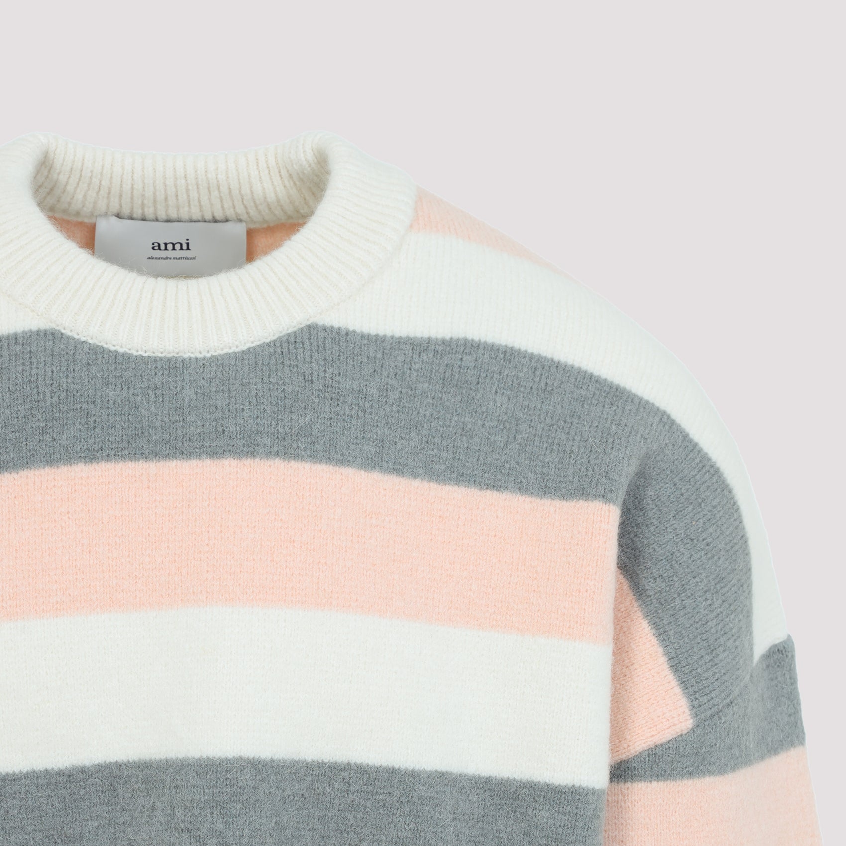 Ami Striped Crewneck Sweater - MEN CLOTHING - Ami Paris - T.Luxy