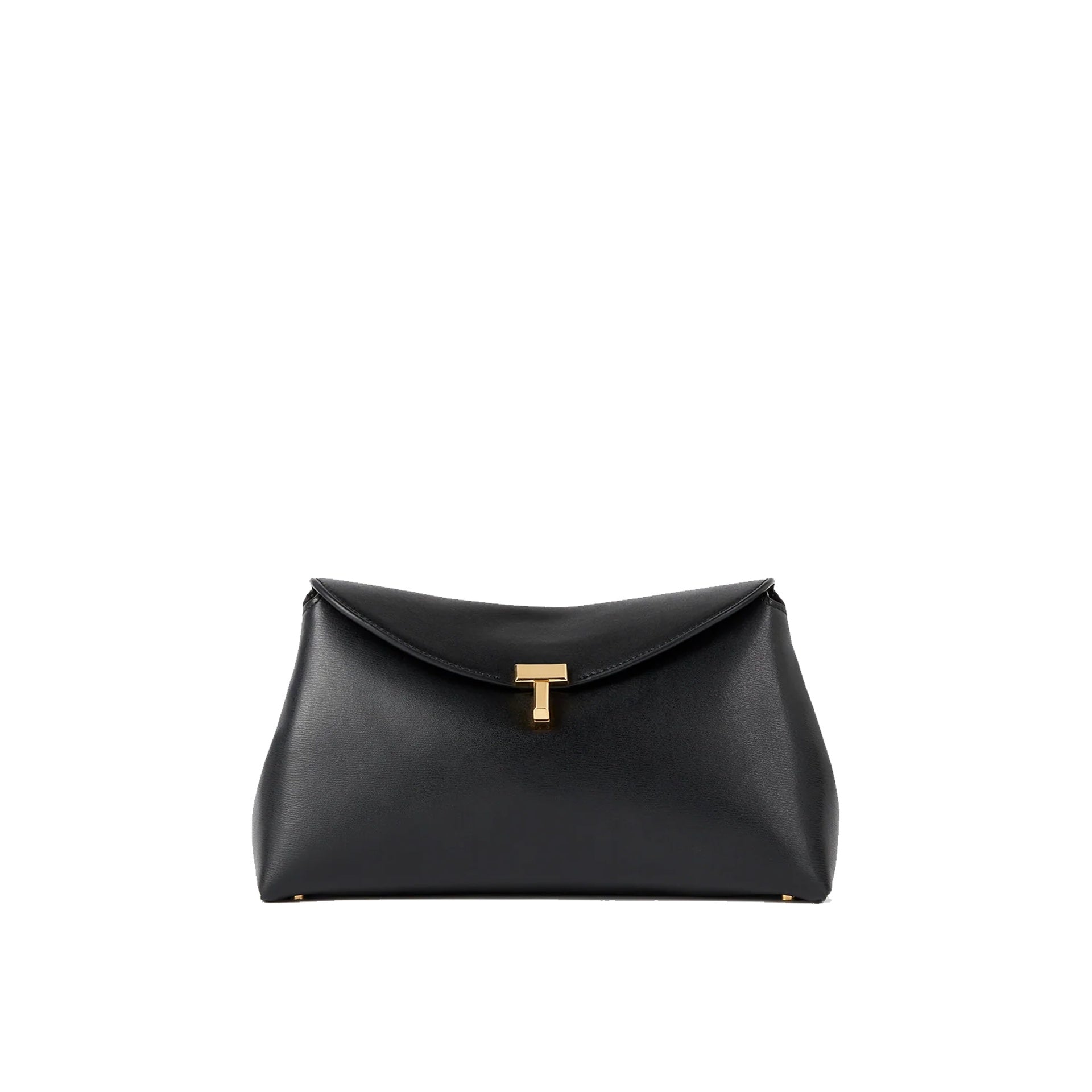 T Lock leather clutch Bag