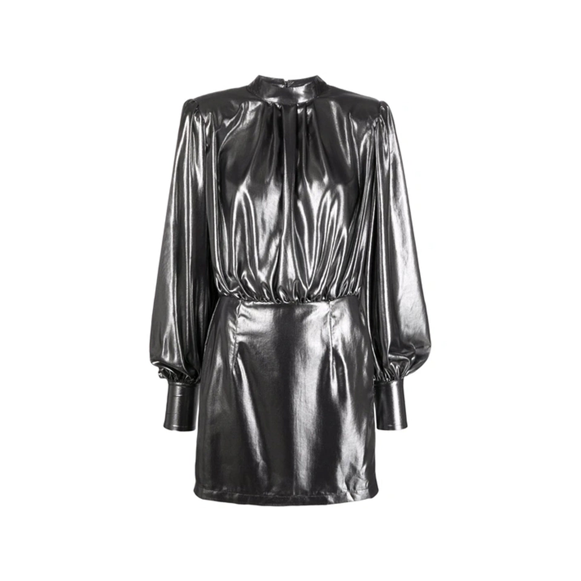 Abelia Laminated Mini Dress