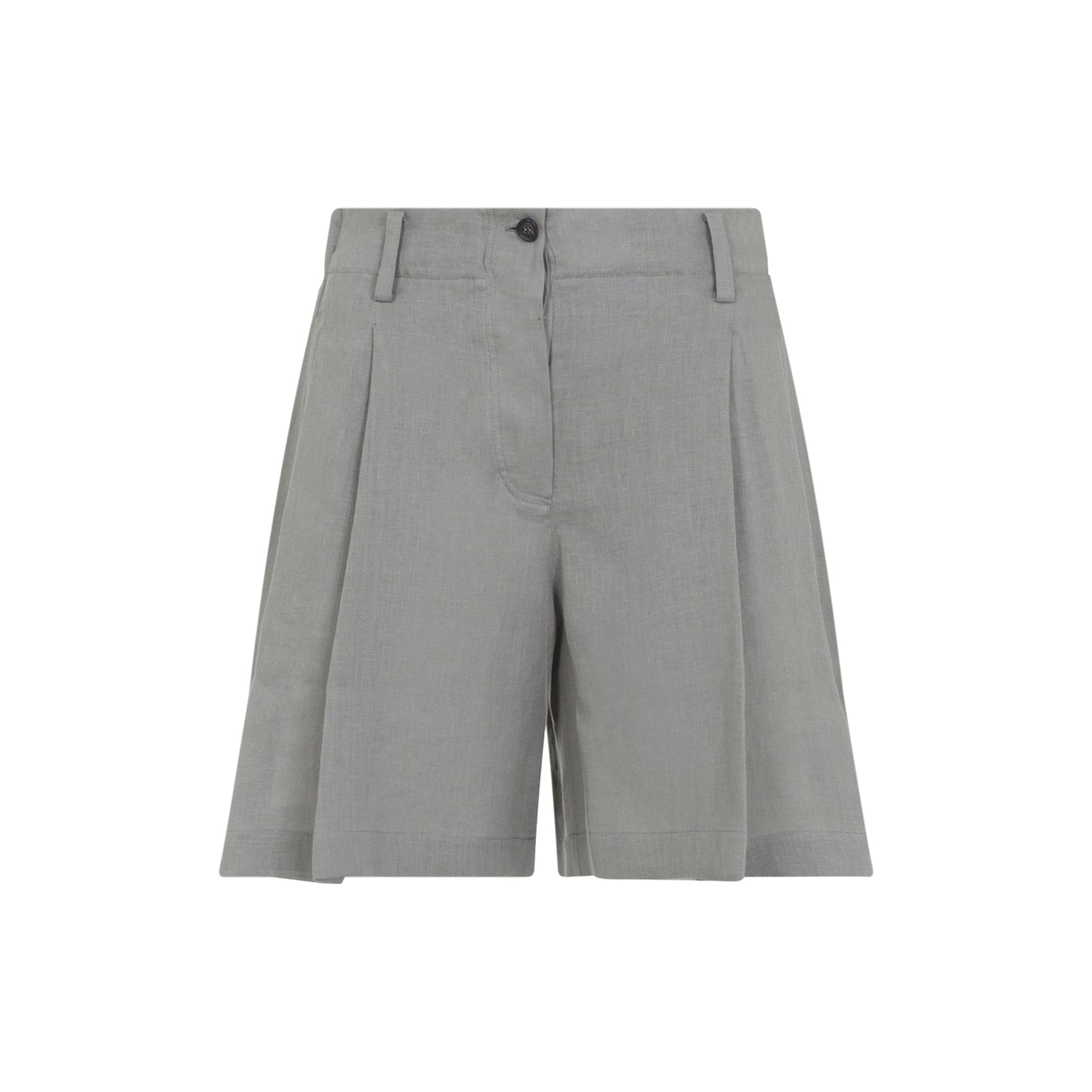 Brunello Cucinelli Linen Bermuda - WOMEN CLOTHING - Brunello Cucinelli - T.Luxy
