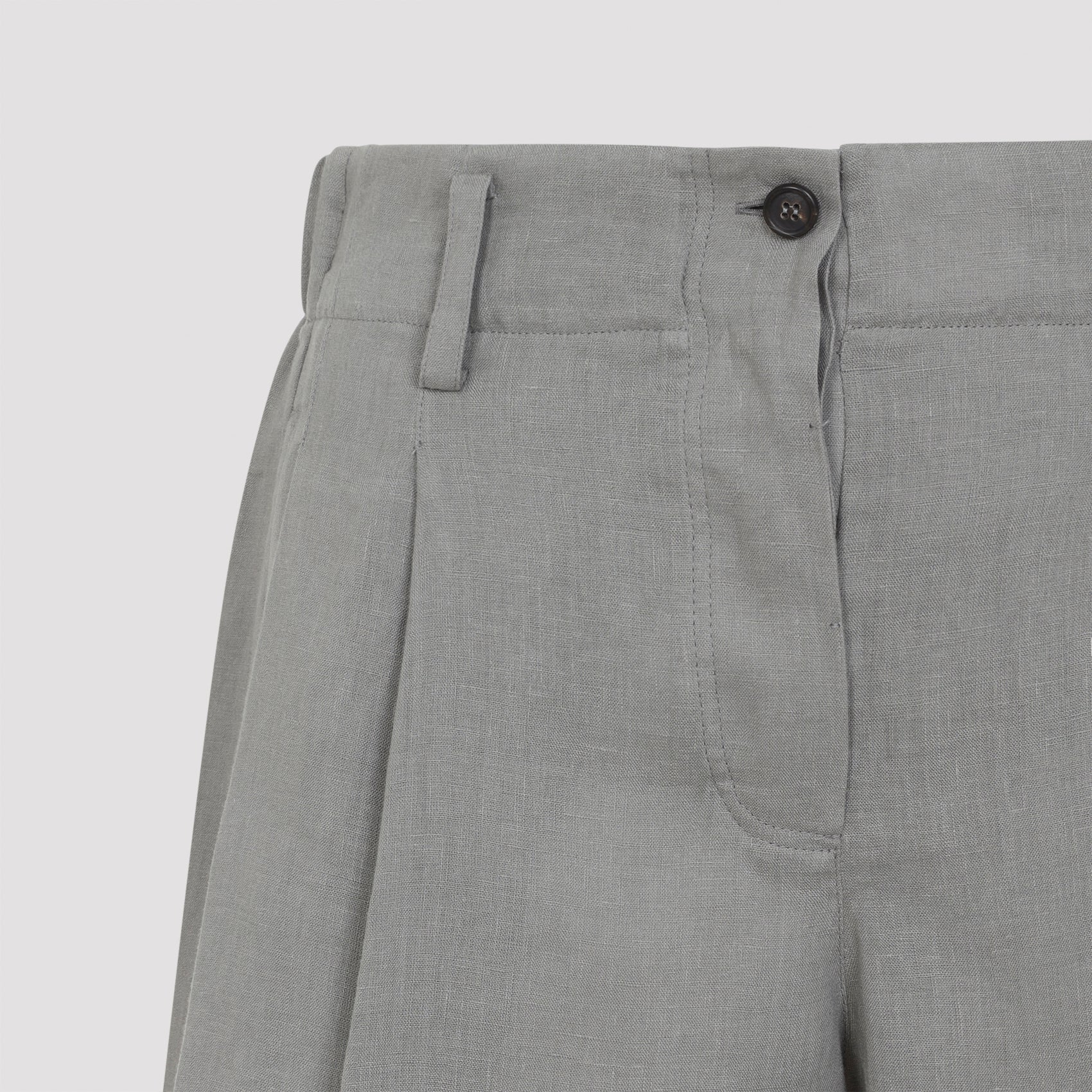 Brunello Cucinelli Linen Bermuda - WOMEN CLOTHING - Brunello Cucinelli - T.Luxy
