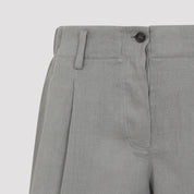 Brunello Cucinelli Linen Bermuda - WOMEN CLOTHING - Brunello Cucinelli - T.Luxy