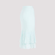 Bottega Veneta Cotton Midi Skirt - WOMEN CLOTHING - Bottega Veneta - T.Luxy