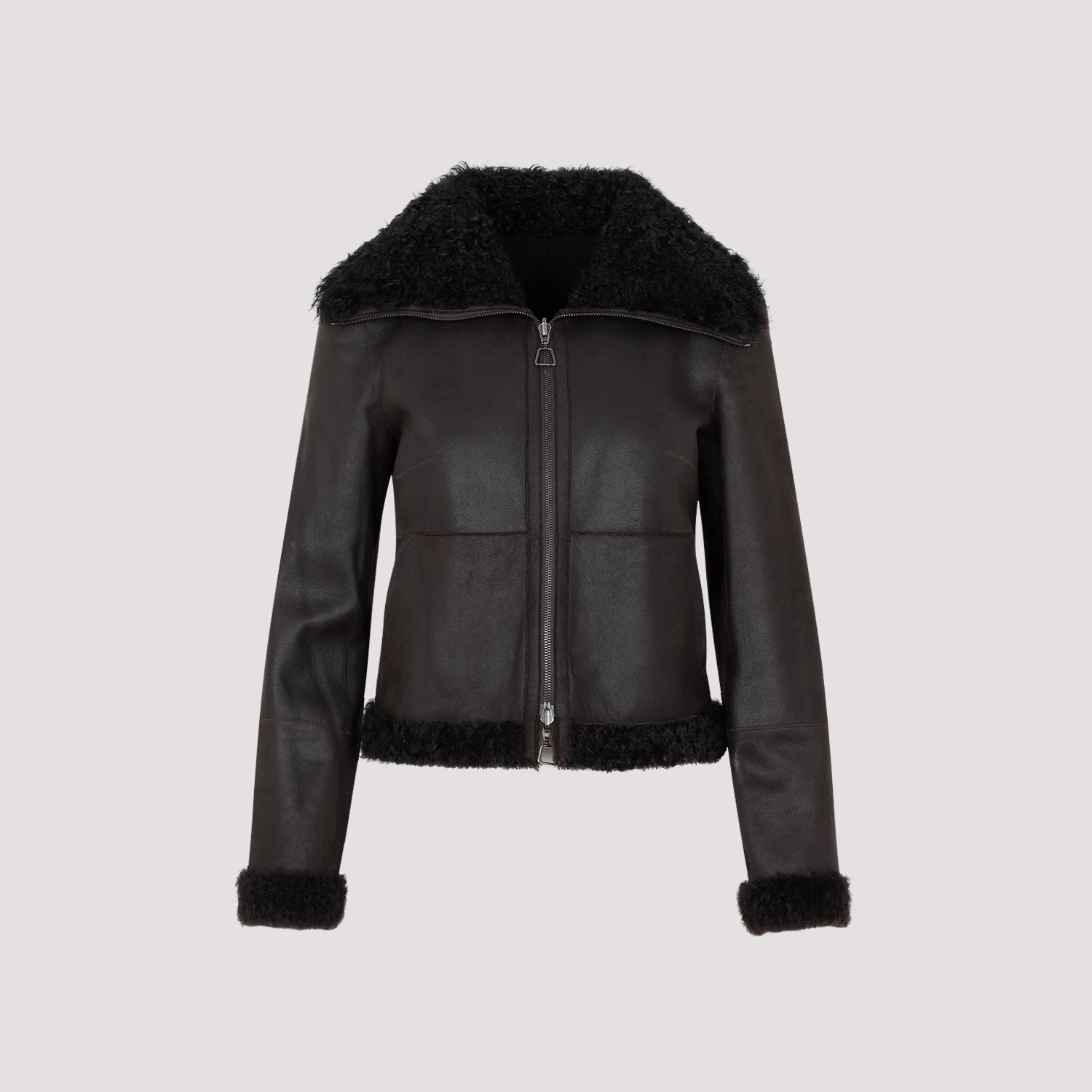 Akris Leather - Brown | 73be1ba6a70d351225a5928dd8bfa8193b4666d3