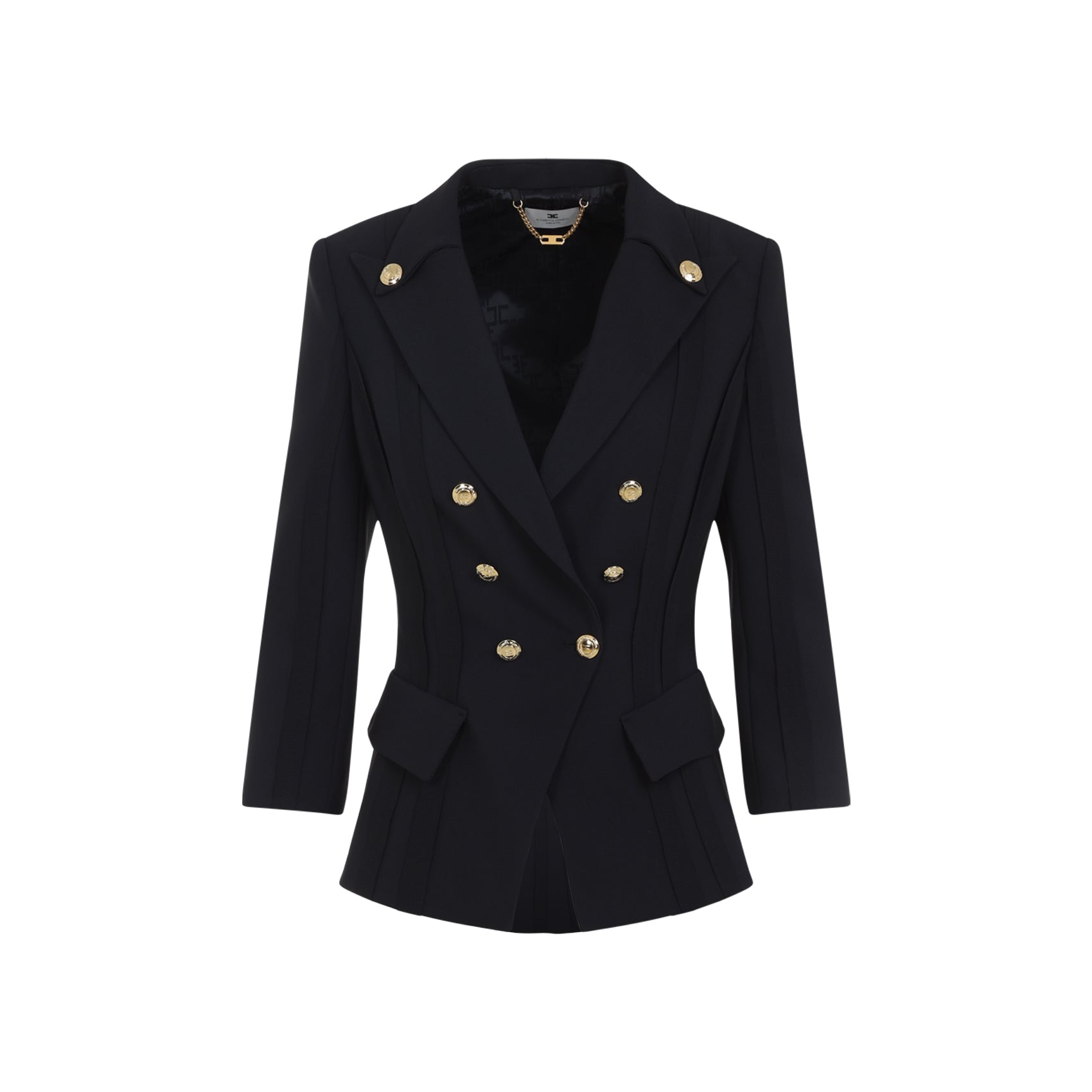 Elisabetta Franchi Jackets - Black | 2aad9330164ce26d427709aa13dfee4dd267c0d5