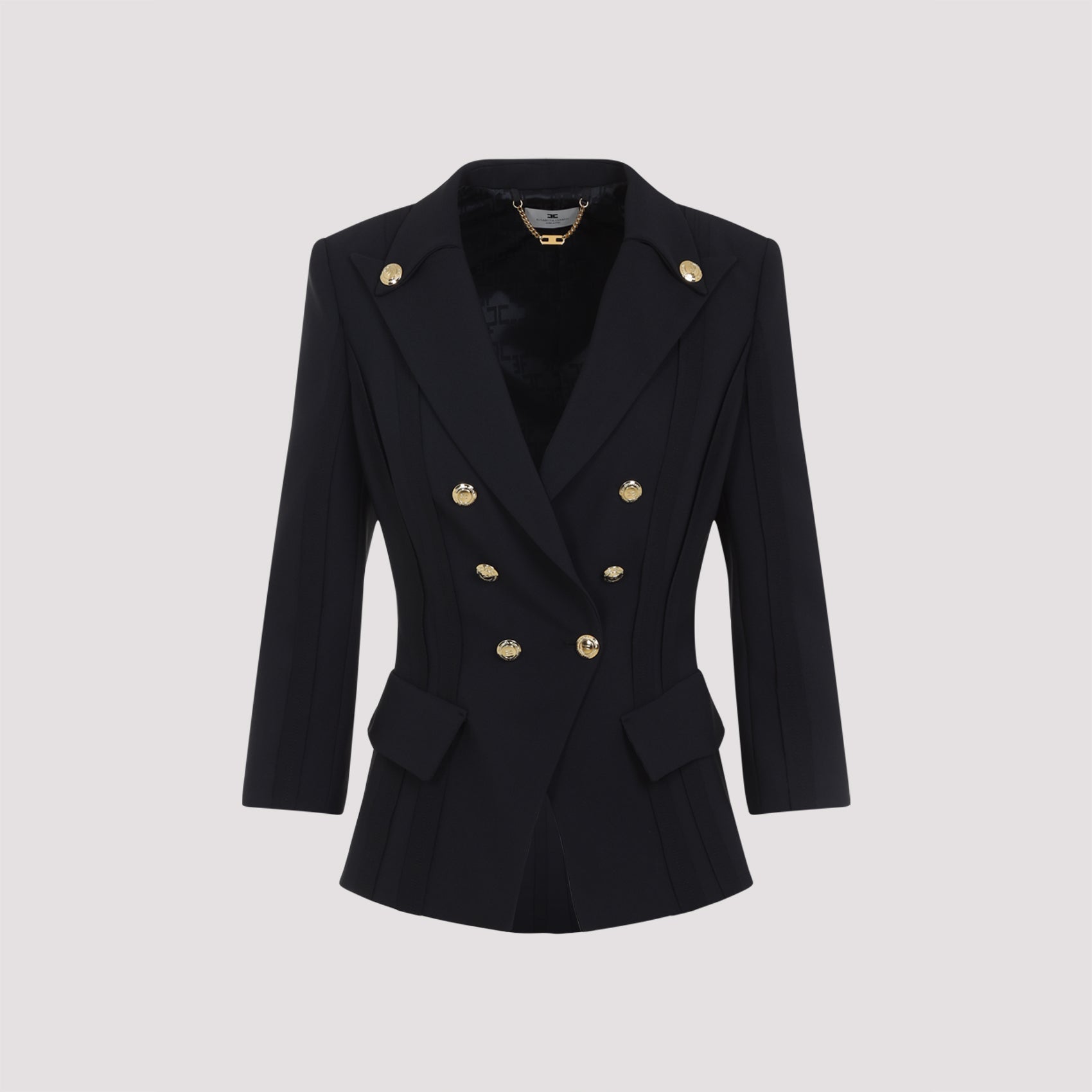 Elisabetta Franchi Jackets - Black | ff169050793e5da411224a3f81d6bf1281de73be
