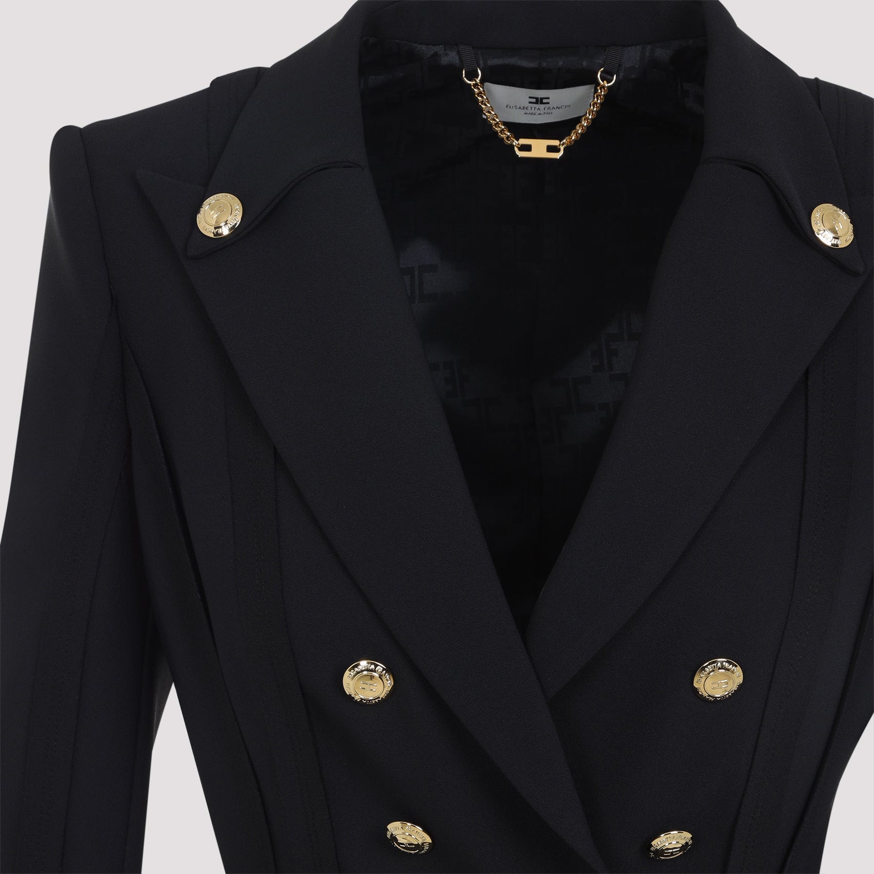 Elisabetta Franchi Jackets - Black | a14d7d429ef2a620a906edf6f90c6f25495b7f78