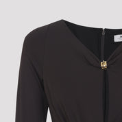 Elisabetta Franchi Long dresses - Brown | e8cd115c5fdb049fe16dec4e15206973a9fc1d12
