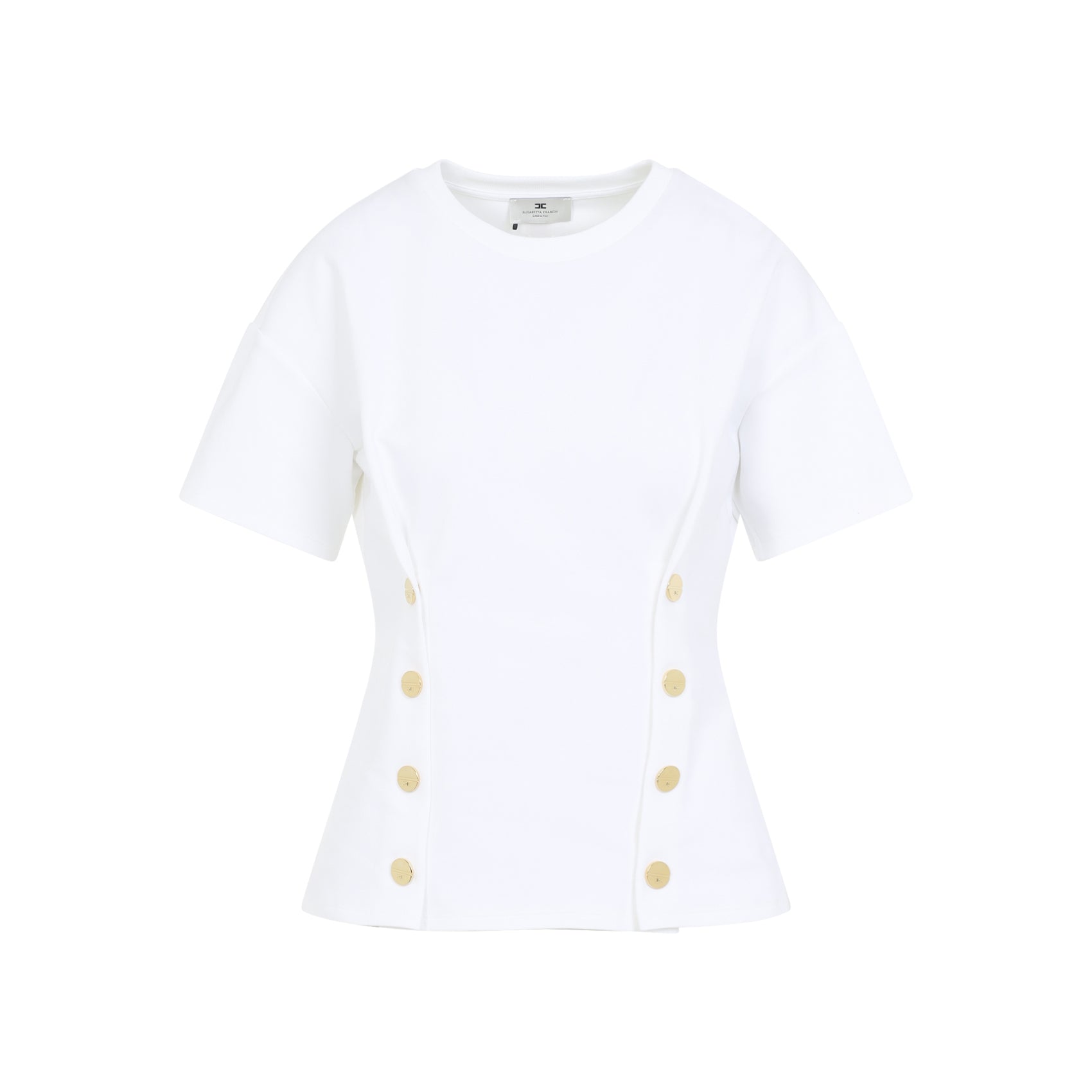 Elisabetta Franchi T-shirts - White | 0adb899094837fa580d286f889f36b337b96b6f7