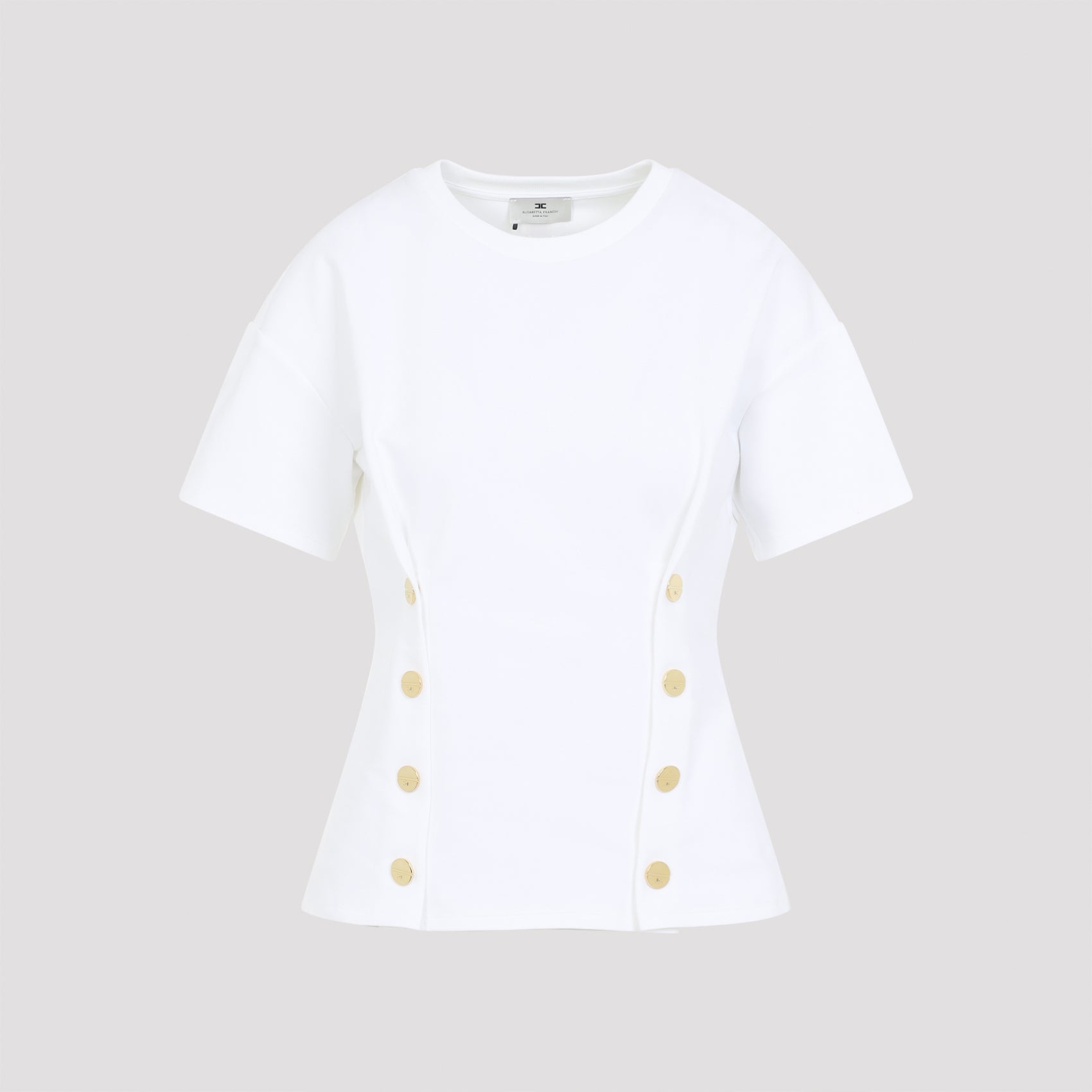 Elisabetta Franchi T-shirts - White | 0261da34853692fb07f0d488d9f73f5d1bf3d8b1