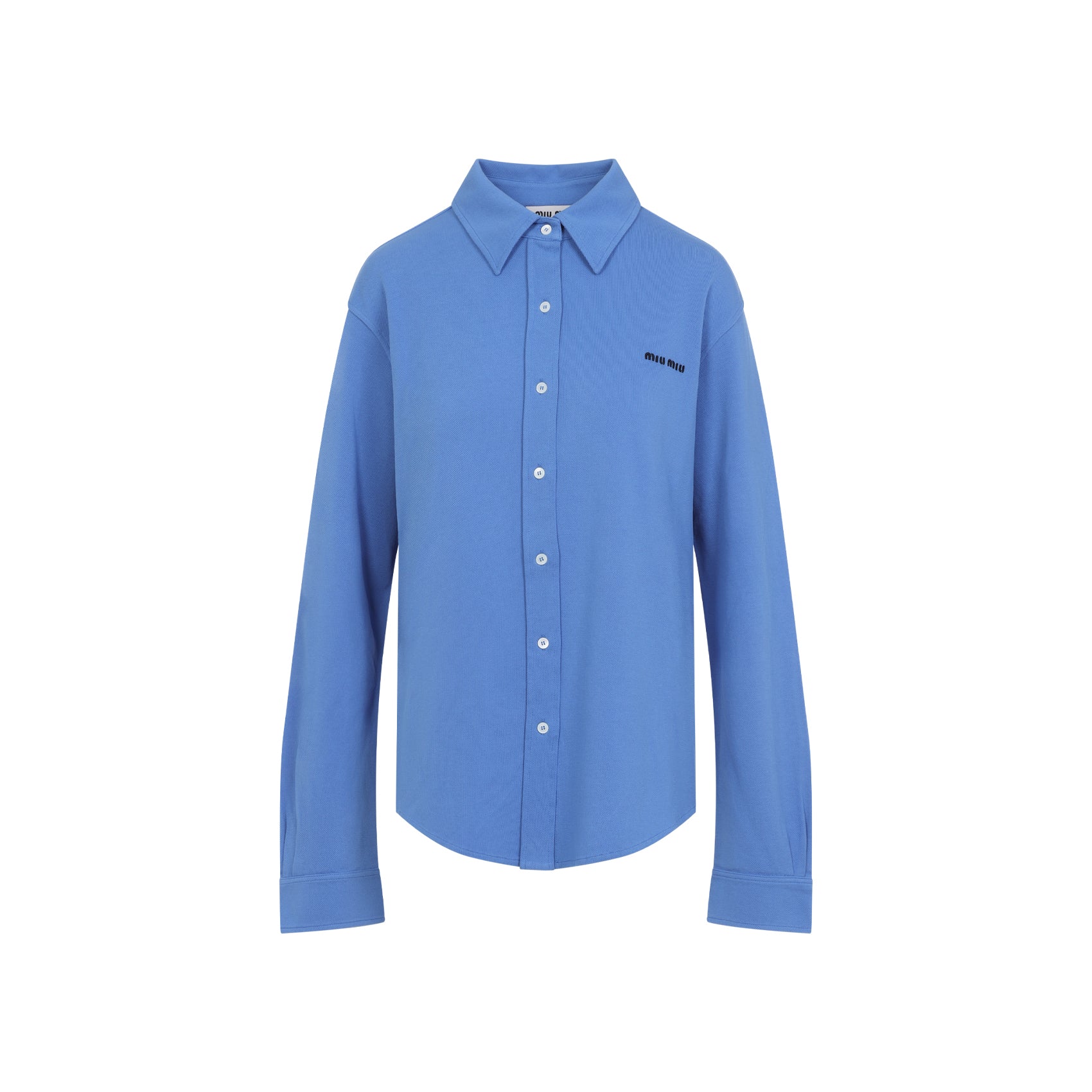 Miu Miu Shirts - Blue | 7b27acc3659107b89e4e574eb0a30eb0ee13a029