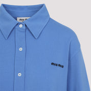 Miu Miu Shirts - Blue | 9760e1481e64151c7582add9d67915be88e8a775