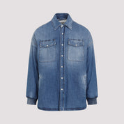 Alexander Mcqueen Quilted Denim Shirt - MEN CLOTHING - Alexander Mcqueen - T.Luxy