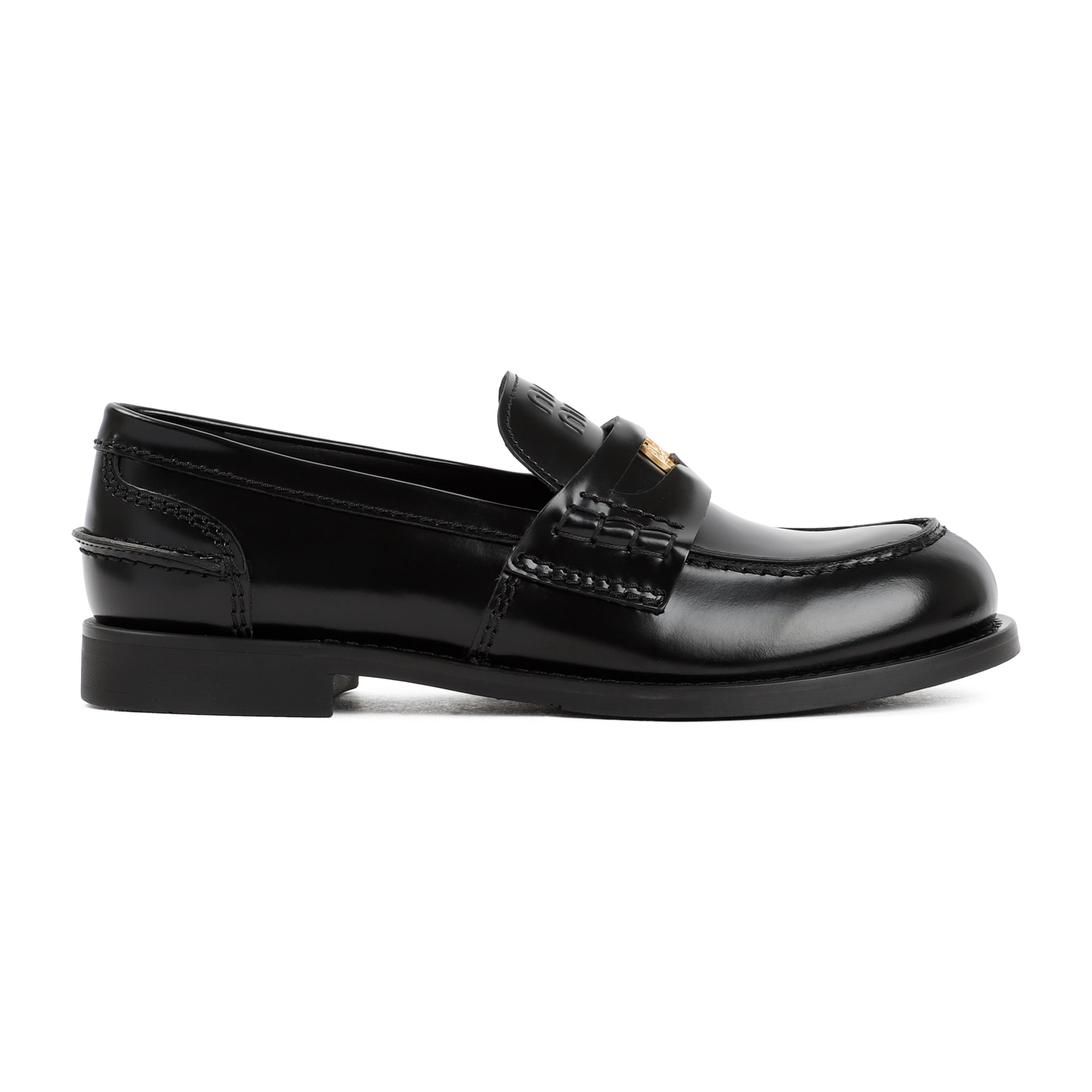 Miu Miu Leather Loafers - WOMEN SHOES - Miu Miu - T.Luxy