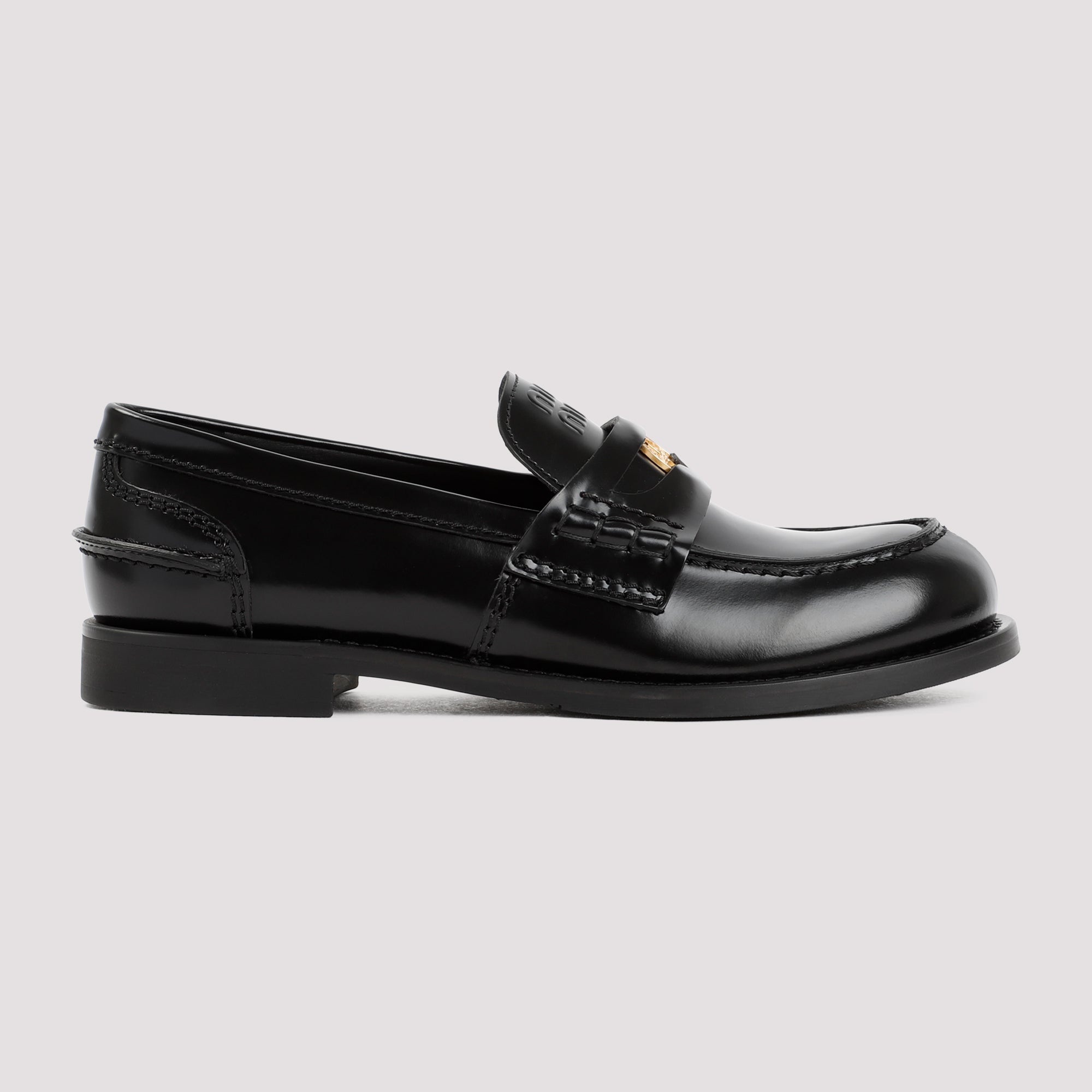 Miu Miu Leather Loafers - WOMEN SHOES - Miu Miu - T.Luxy