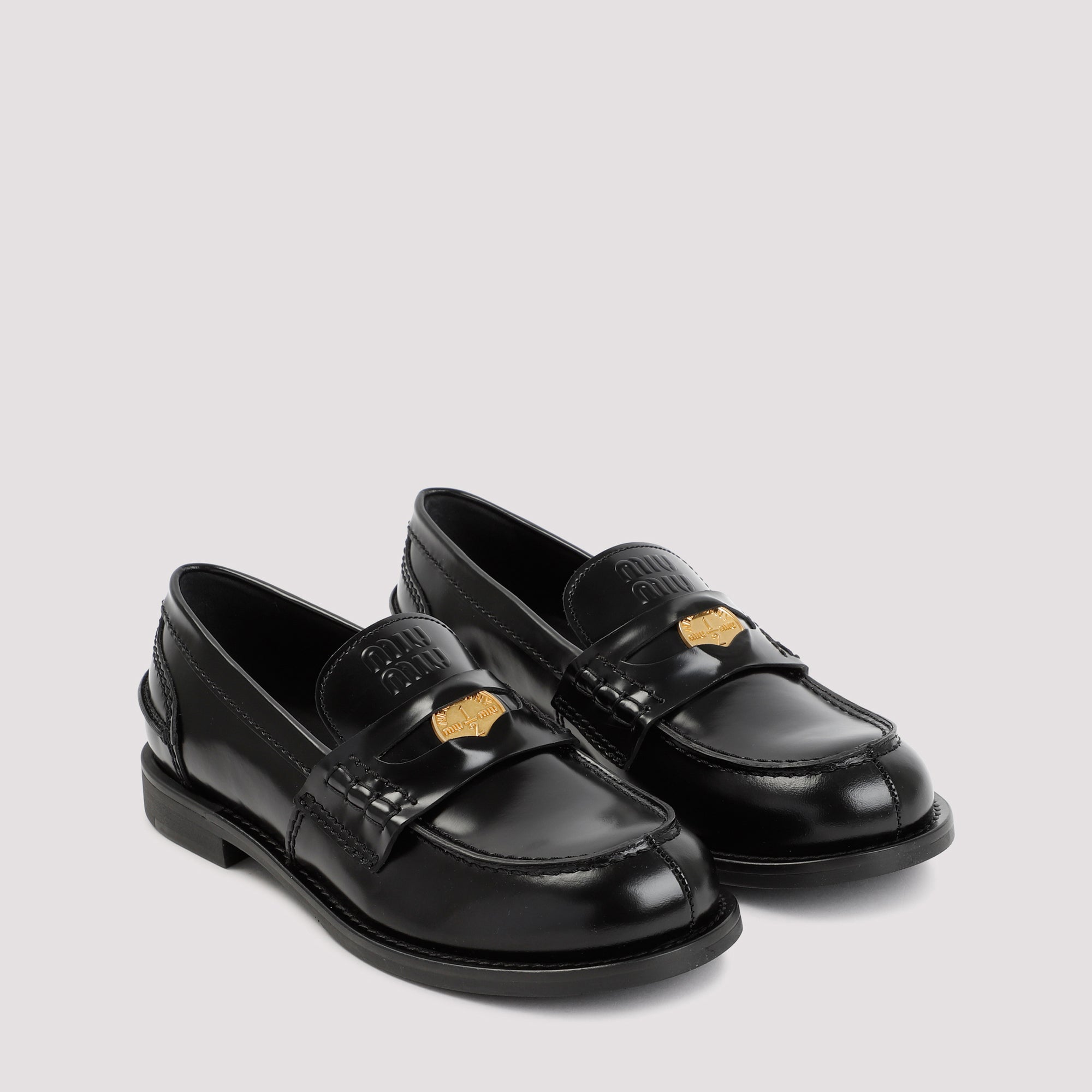 Miu Miu Leather Loafers - WOMEN SHOES - Miu Miu - T.Luxy