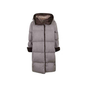 HERNO Faux Fur Trim Padded Coat