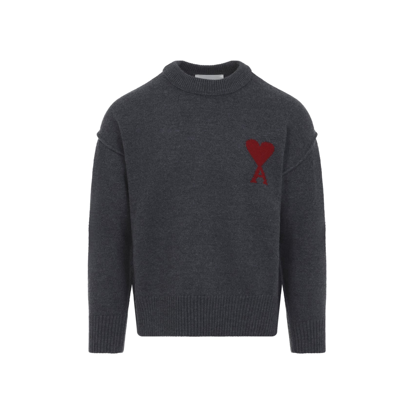 Ami Paris Sweater - Grey | 953785110b20eb80f812df9b95bd4fc3f065964a