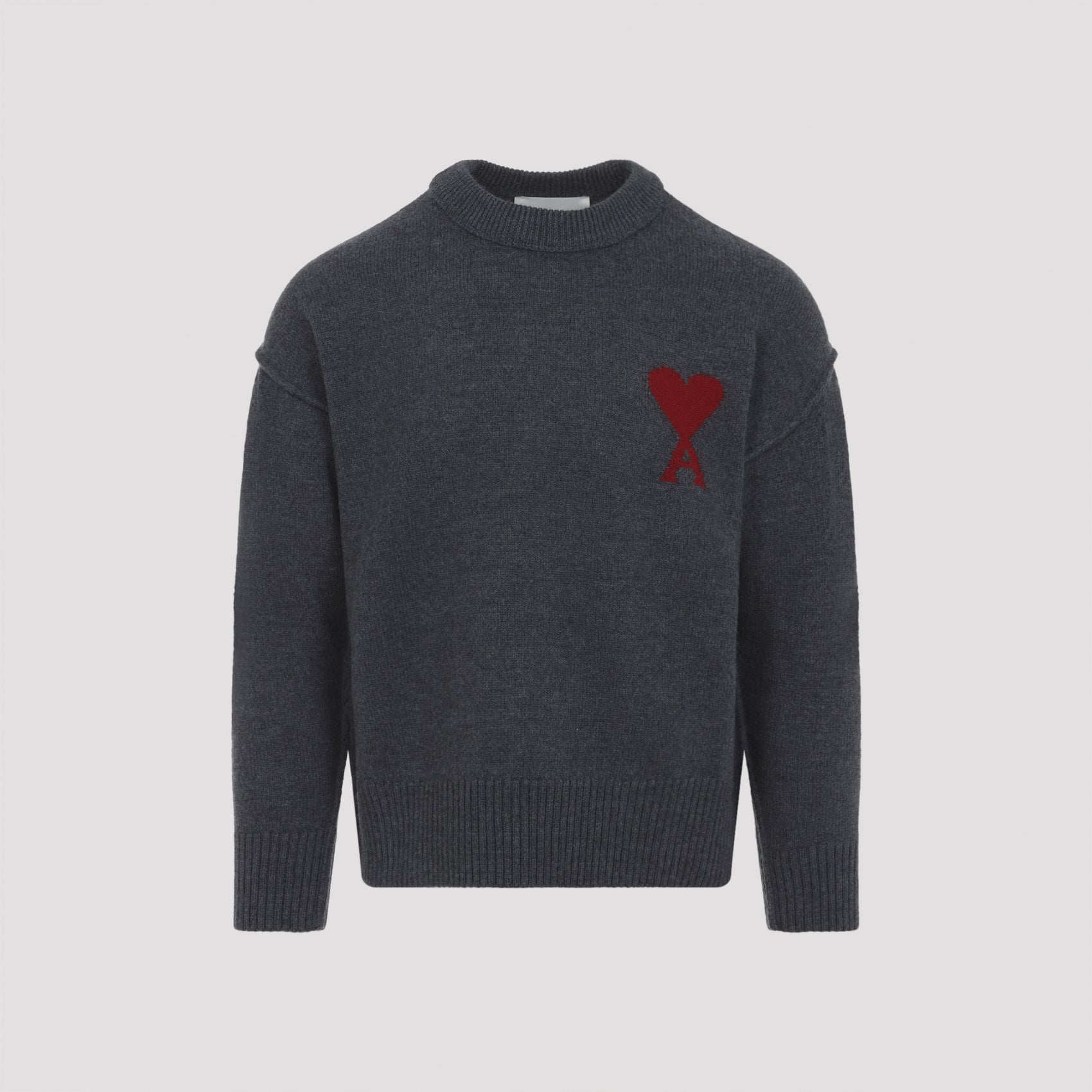 Ami Paris Sweater - Grey | 2273027f6647b4cf3f81d35c9deb53d02829d349