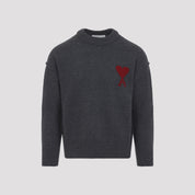 Ami Paris Sweater - Grey | 2273027f6647b4cf3f81d35c9deb53d02829d349