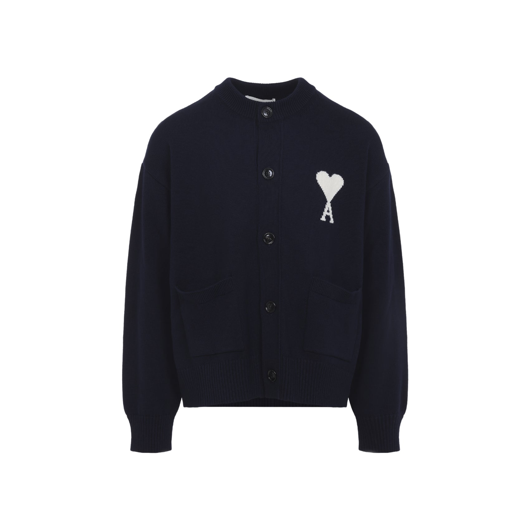Ami Wool And Cotton Cardigan - MEN CLOTHING - Ami Paris - T.Luxy