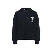Ami Wool And Cotton Cardigan - MEN CLOTHING - Ami Paris - T.Luxy
