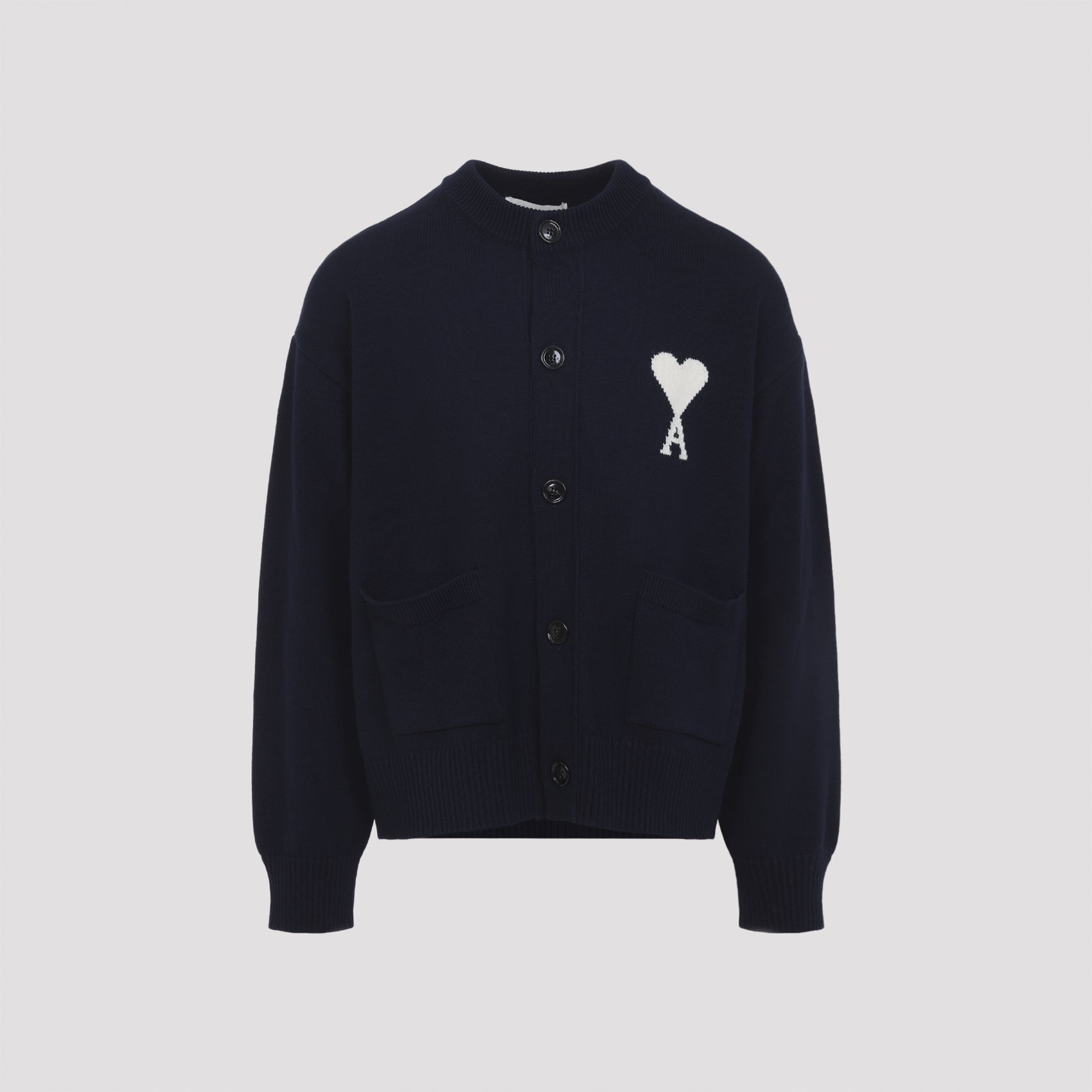 Ami Wool And Cotton Cardigan - MEN CLOTHING - Ami Paris - T.Luxy