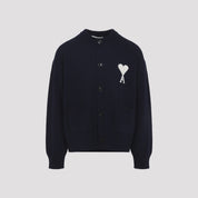 Ami Wool And Cotton Cardigan - MEN CLOTHING - Ami Paris - T.Luxy