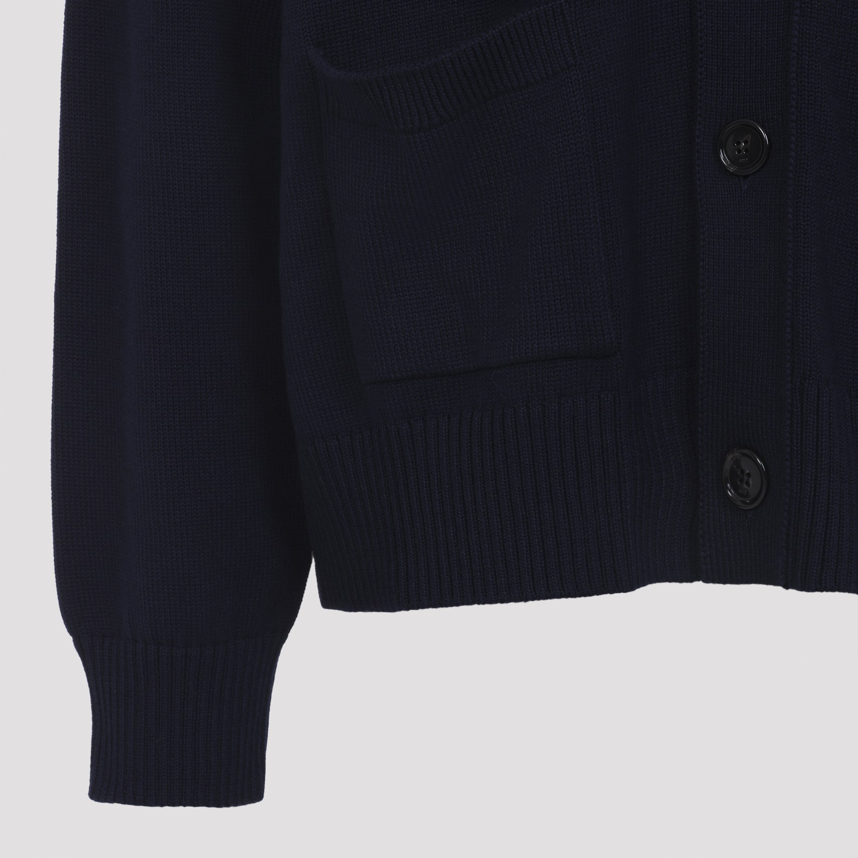 Ami Wool And Cotton Cardigan - MEN CLOTHING - Ami Paris - T.Luxy