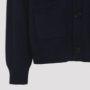 Ami Wool And Cotton Cardigan - MEN CLOTHING - Ami Paris - T.Luxy