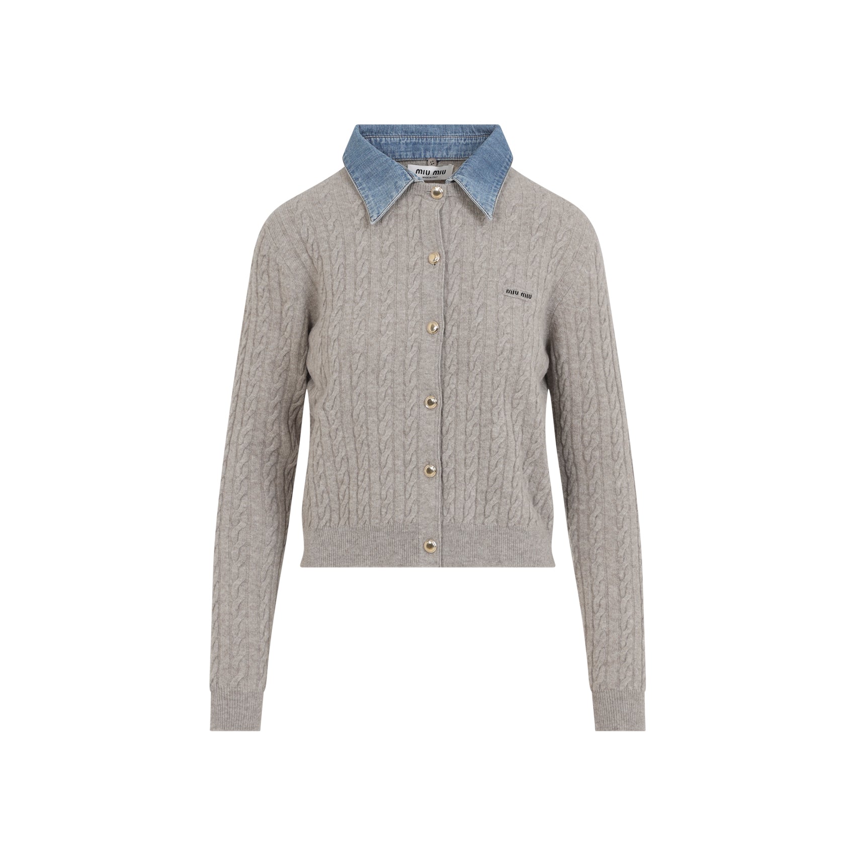 Miu Miu Cardigan - Nude & Neutrals | db8ef71862be0734d1dd7905b0e7e0285faf8a68