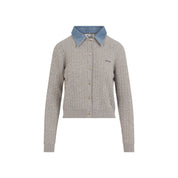 Miu Miu Cardigan - Nude & Neutrals | db8ef71862be0734d1dd7905b0e7e0285faf8a68