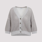 Peserico Cardigan - Nude & Neutrals | 2940b1751850ce0e5a8658a9c4da85c83170b7c4