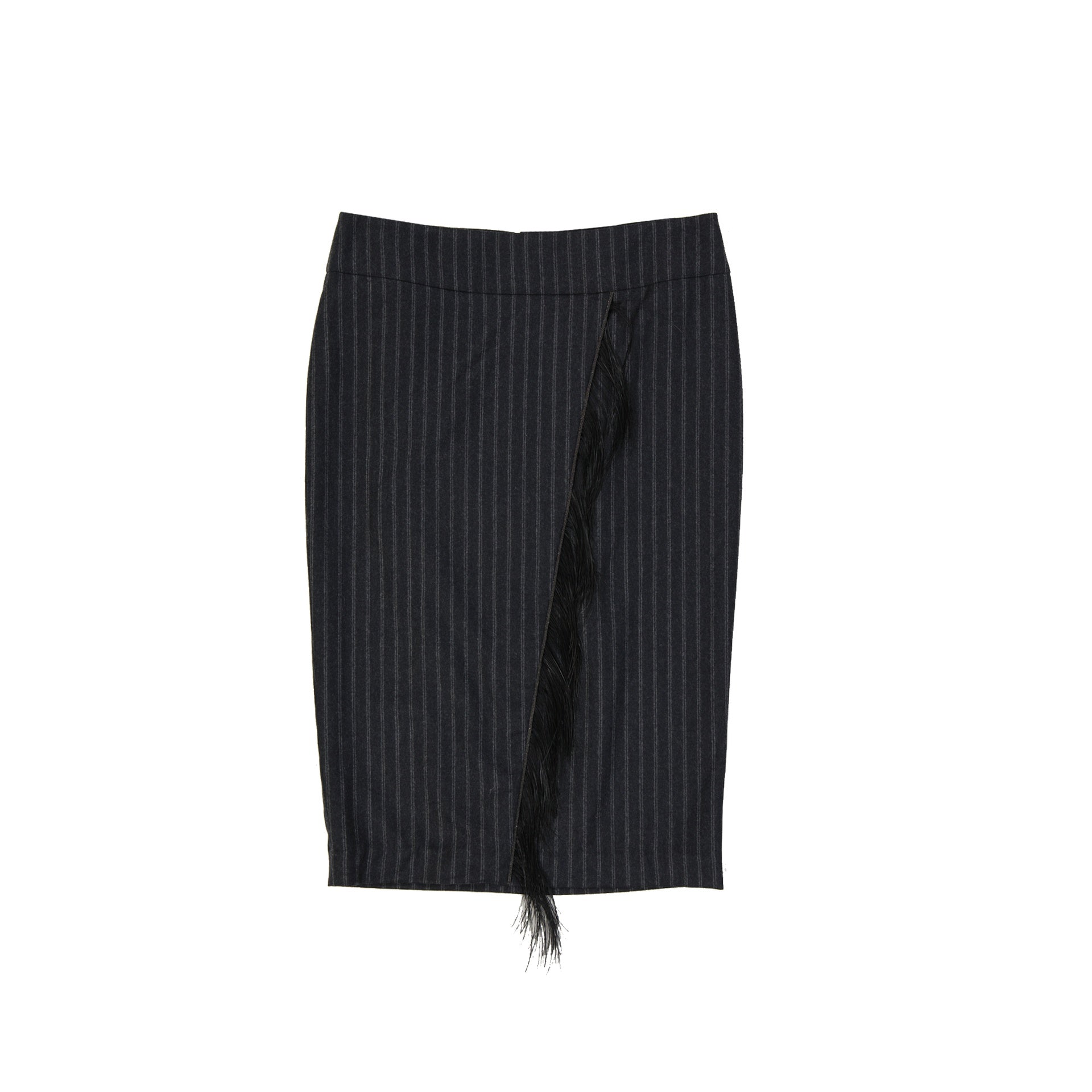 Wool Striped Skirt