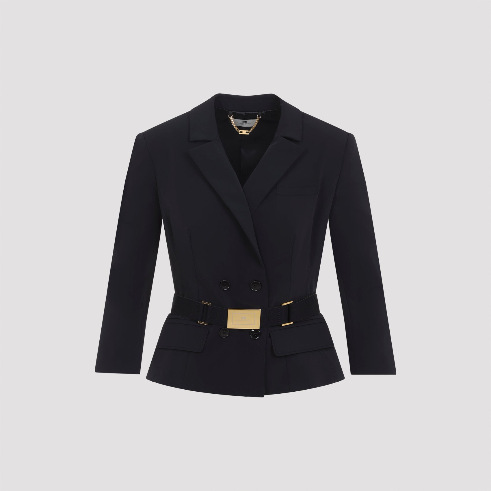 Elisabetta Franchi Jackets - Black | 18bfb1d35a6b644e8f79842205da4207f0492049