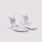 Amina Muaddi Mules - Metallic | def1ae7c6005ab7b623b197a888f80f94c4f1d06