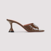 Amina Muaddi Mules - Brown | 88348fadae6fa07ea036509e860f5f27357235c7