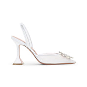 Amina Muaddi Mules - White | 07608f82bbc40a2f57a7f2aa1cebc71101c5cc43