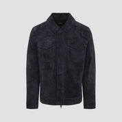 Yves Salomon Leather - Blue | fbe574f80c9437dedaebed9424db7341c8316a78
