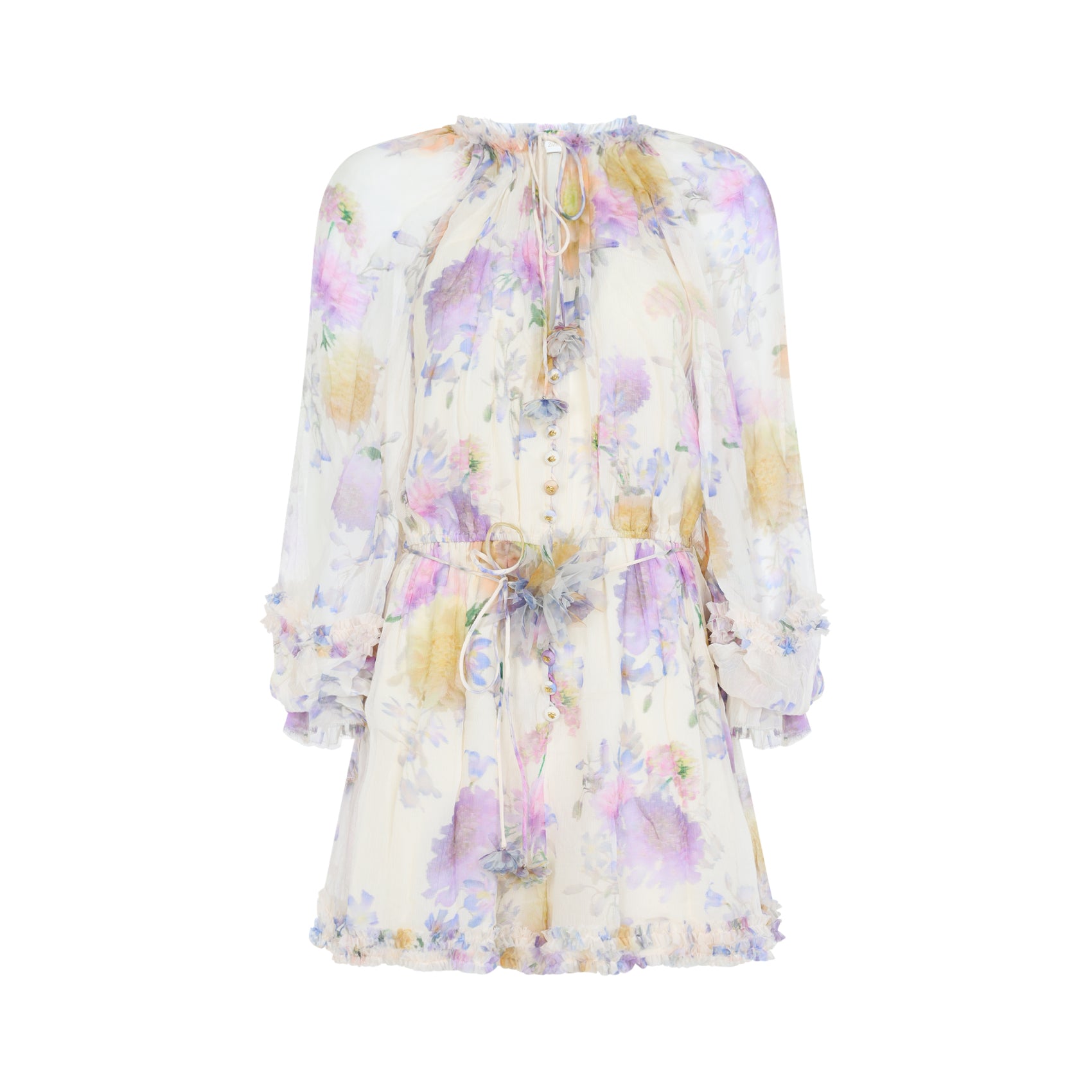 Zimmermann Luna Ruffle Playsuit - WOMEN CLOTHING - Zimmermann - T.Luxy