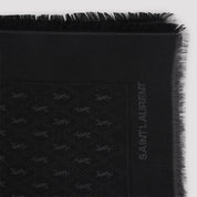 Saint Laurent Scarves - Black | b07cbd2d2ff741d9ba1c10fa921cc7169df20bb8