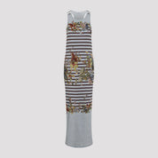 Jean Paul Gaultier Mariniere Grape Long Dress - WOMEN CLOTHING - Jean Paul Gaultier - T.Luxy
