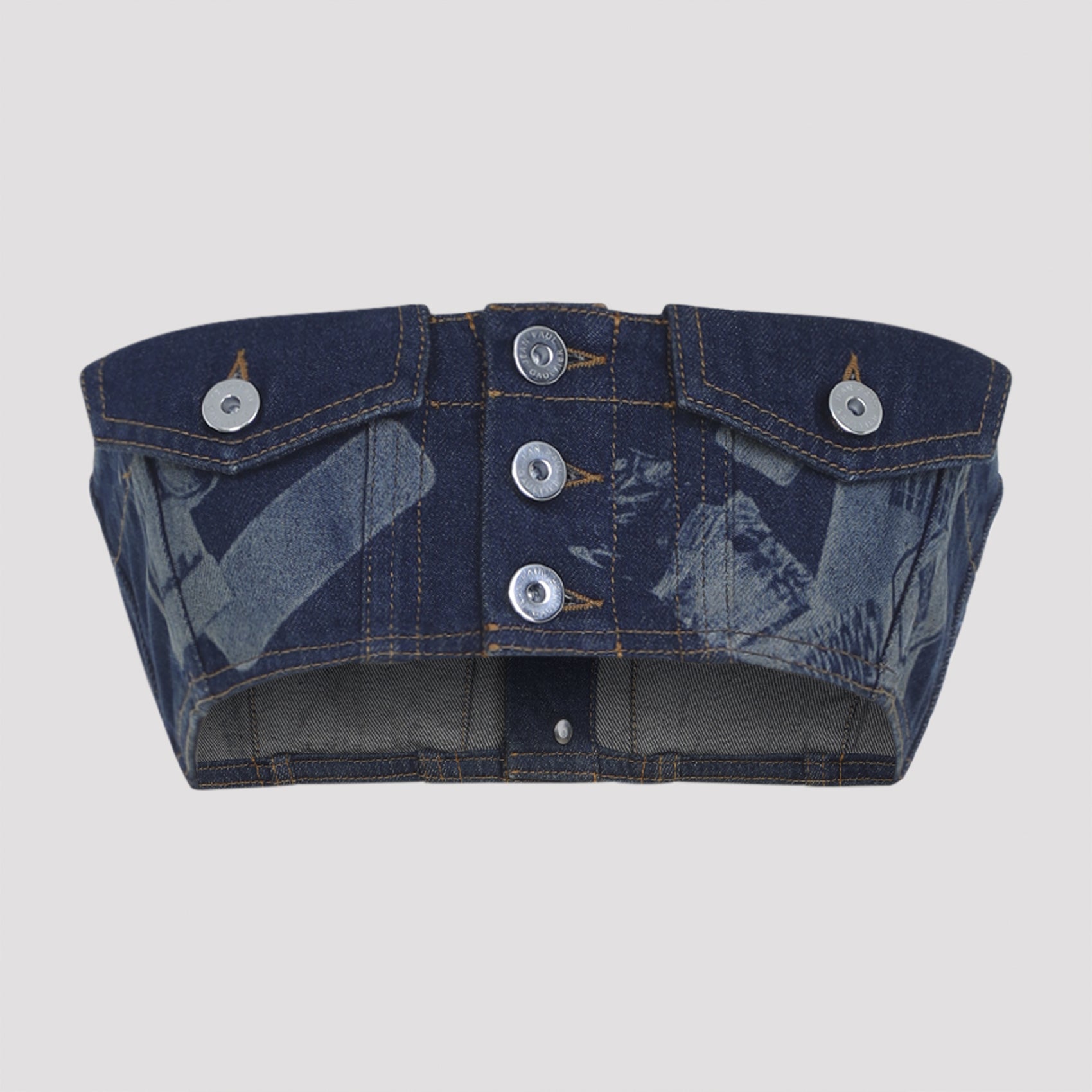 Jean Paul Gaultier Denim Bra Top - WOMEN CLOTHING - Jean Paul Gaultier - T.Luxy
